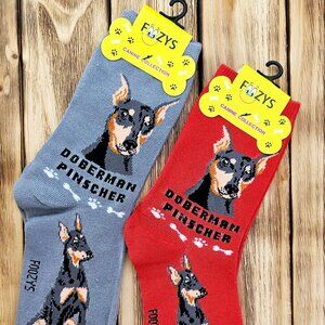 Canine Foozys Socks - Doberman Pinscher